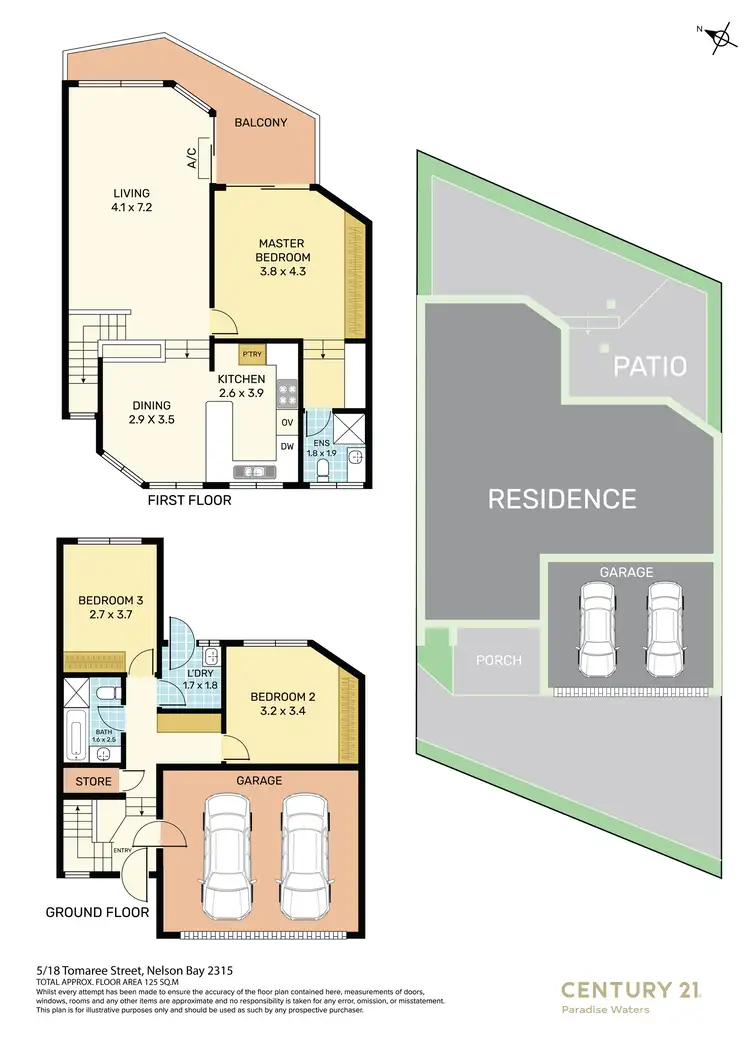 Floorplan of Homely townhouse listing, 5/18 Tomaree Street, Nelson Bay NSW 2315