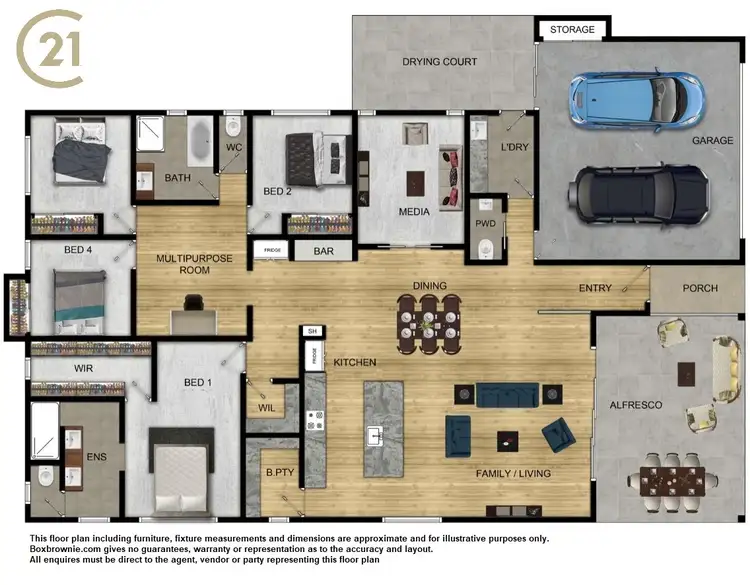 Floorplan of Homely house listing, 9 Horizon Way, Woombye QLD 4559