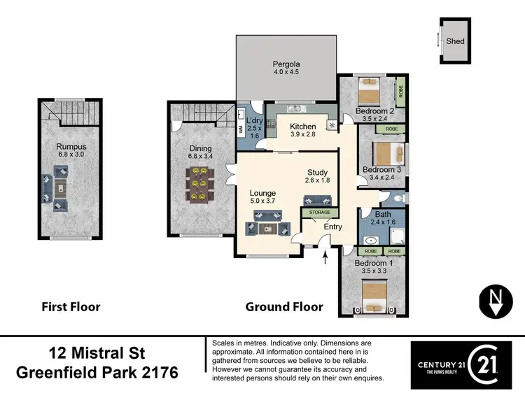 Floorplan of Homely house listing, 12 Mistral Street, Greenfield Park NSW 2176