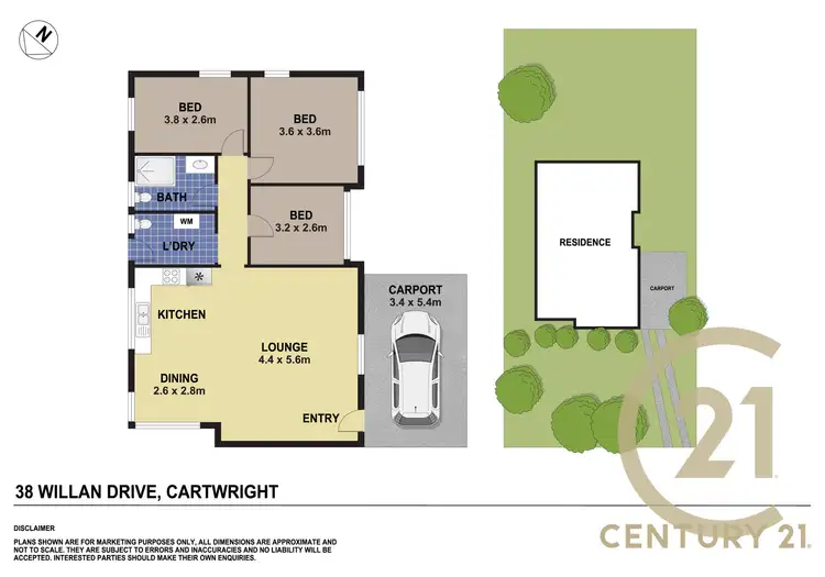 Floorplan of Homely house listing, 38 Willan Drive, Cartwright NSW 2168