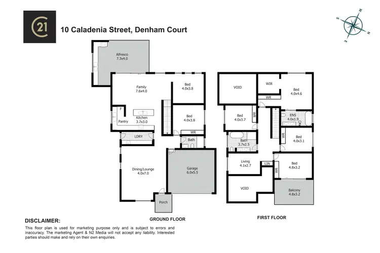 Floorplan of Homely land listing, 10 Caladenia Street, Denham Court NSW 2565