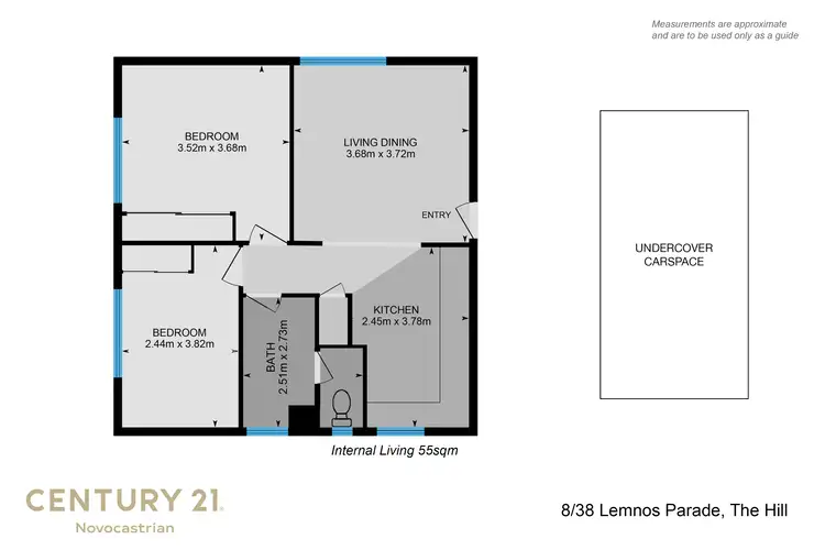 Floorplan of Homely apartment listing, 8/38 Lemnos Parade, The Hill NSW 2300