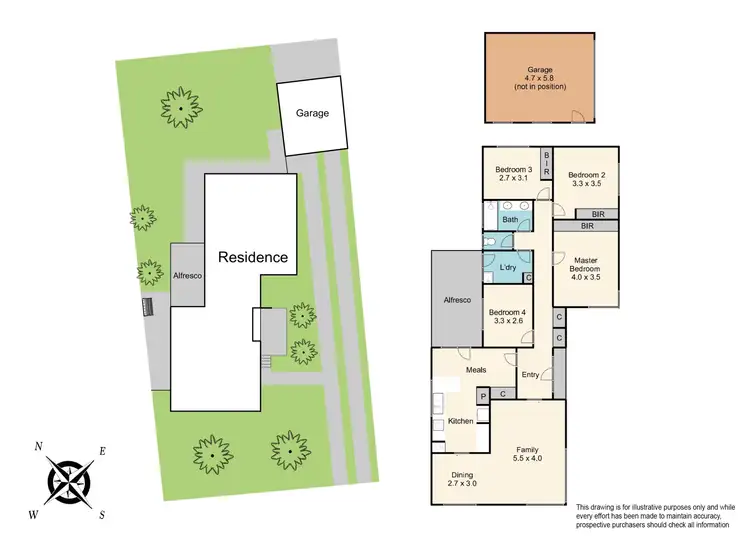 Floorplan of Homely house listing, 77 Tiverton Drive, Mulgrave VIC 3170