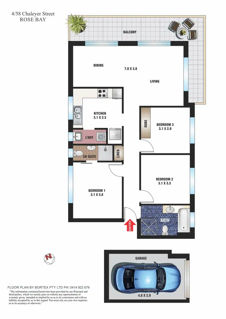 Floorplan of Homely apartment listing, 4/58 Chaleyer Street, Rose Bay NSW 2029