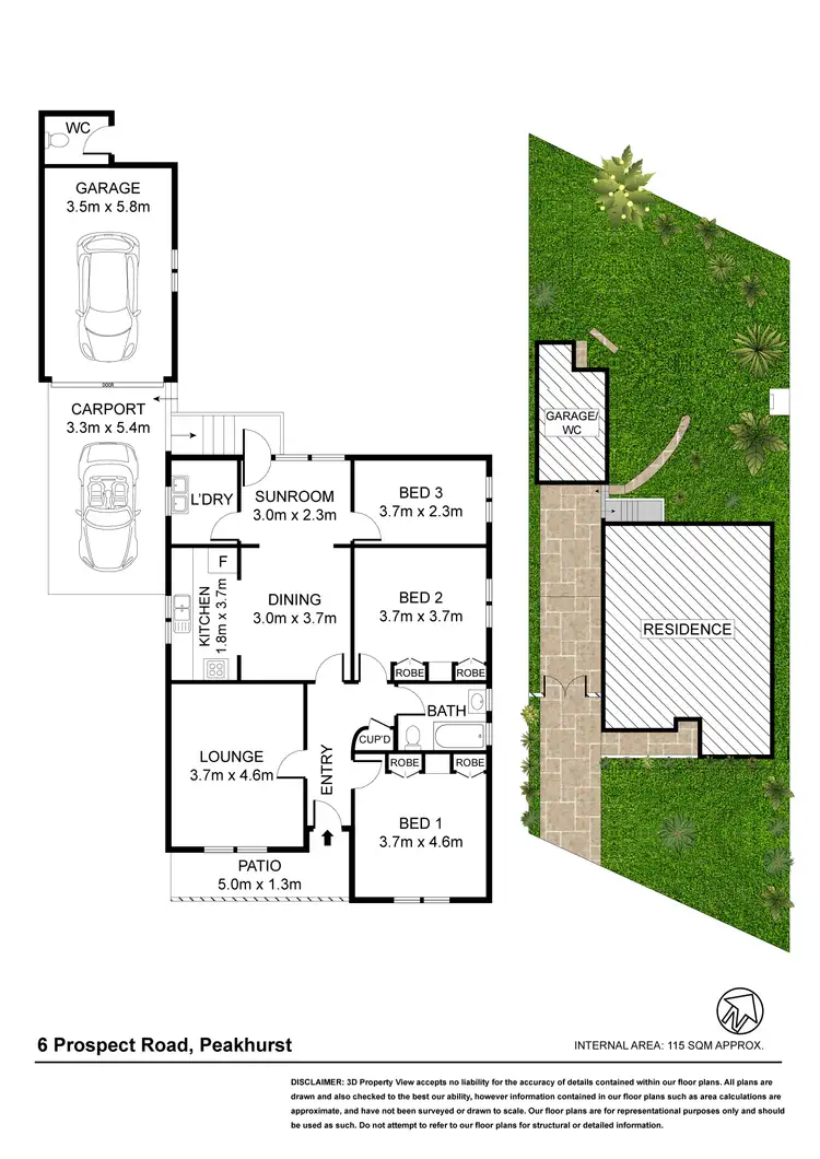 Floorplan of Homely house listing, 6 Prospect Road, Peakhurst NSW 2210