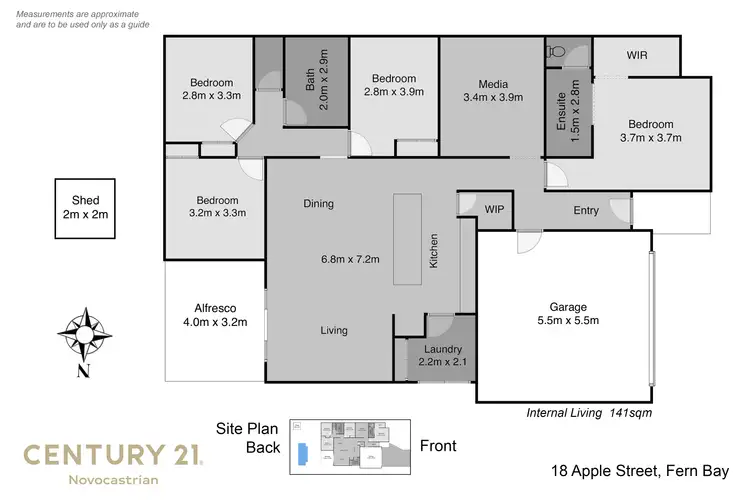 Floorplan of Homely house listing, 18 Apple Street, Fern Bay NSW 2295
