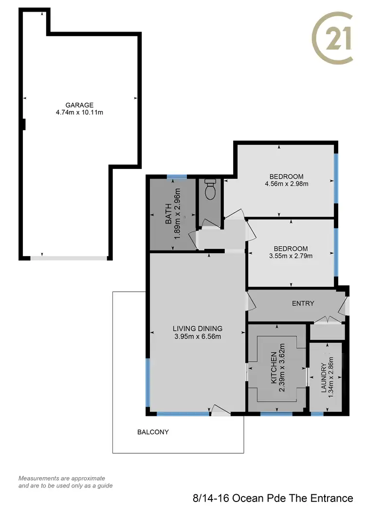 Floorplan of Homely unit listing, 8/14-16 Ocean Parade, The Entrance NSW 2261