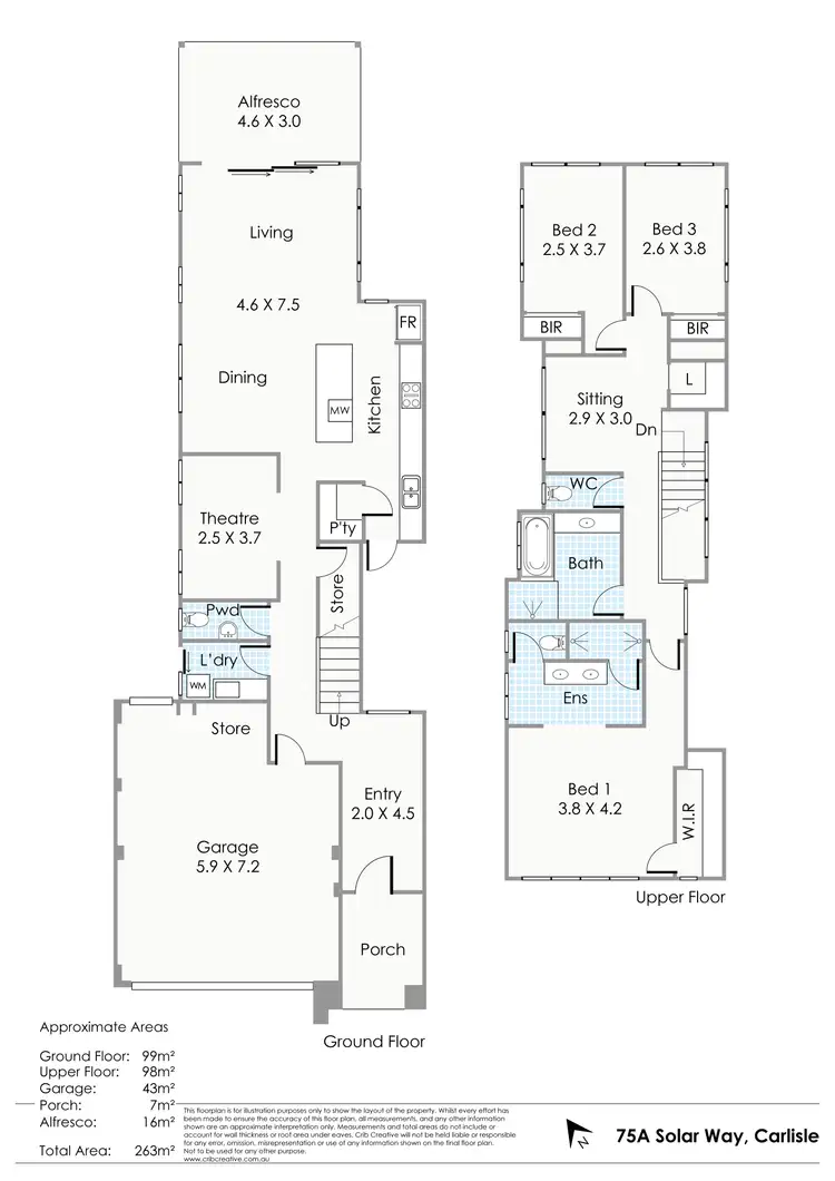 Floorplan of Homely house listing, 75A Solar Way, Carlisle WA 6101