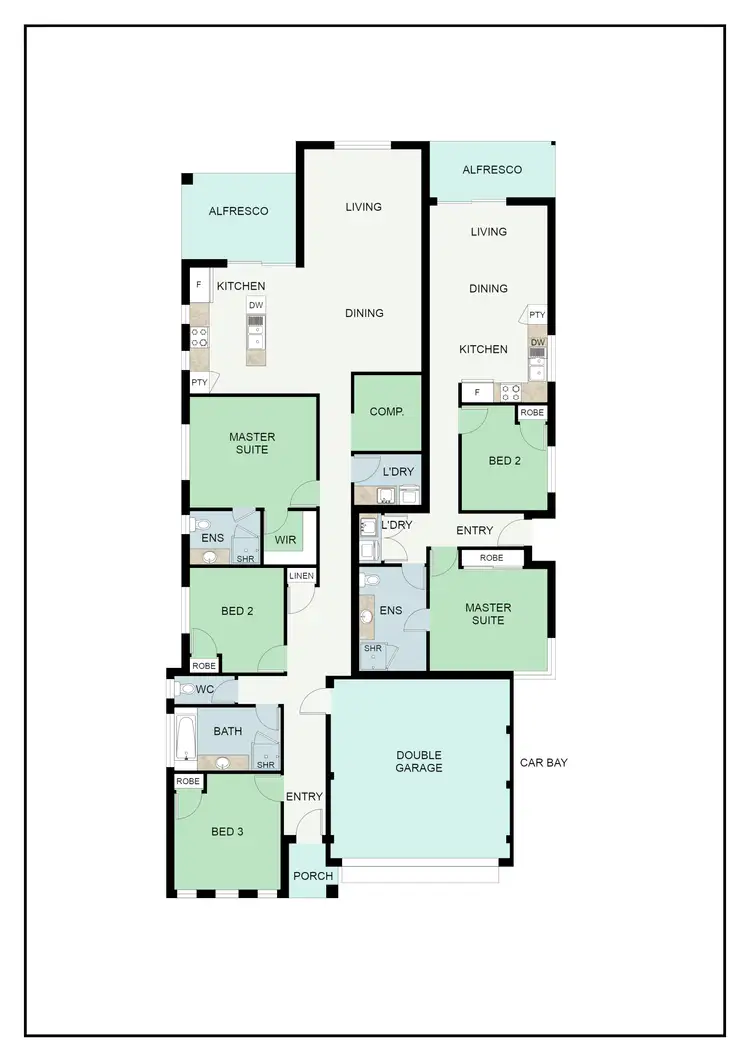 Floorplan of Homely house listing, 23 Headingley Link, Meadow Springs WA 6210