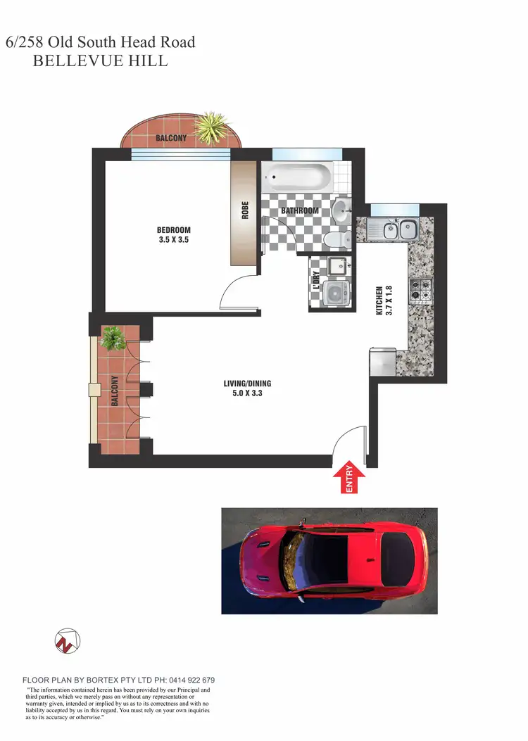 Floorplan of Homely apartment listing, 6/258 Old South Head Road, Bellevue Hill NSW 2023