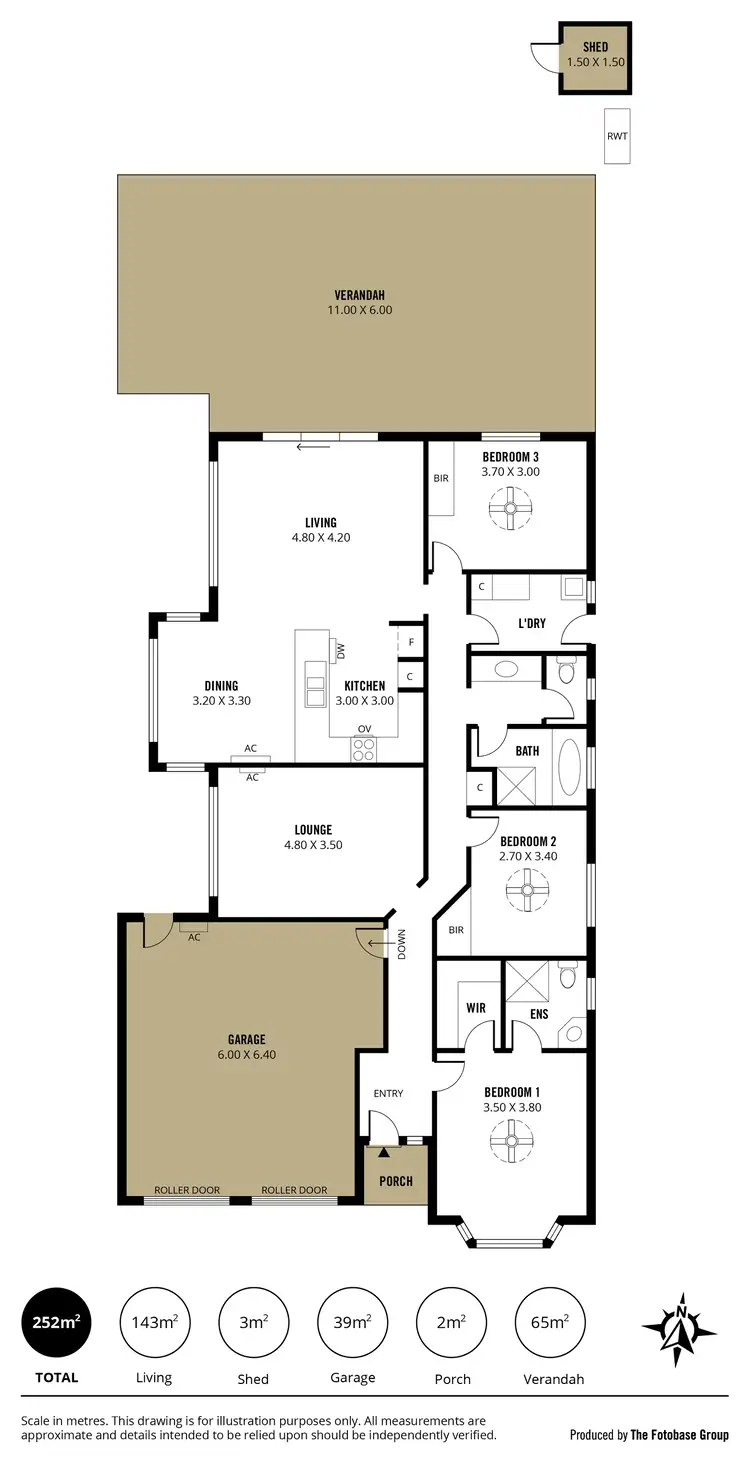 Floorplan of Homely house listing, 2 Tintara Walk, Noarlunga Downs SA 5168