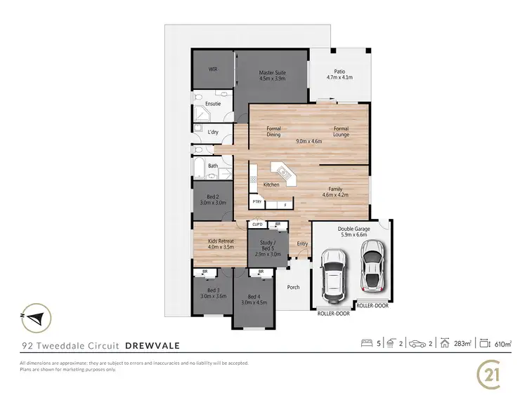 Floorplan of Homely house listing, 92 Tweeddale Circuit, Drewvale QLD 4116