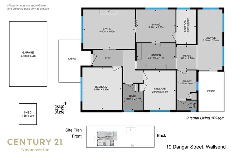 Floorplan of Homely house listing, 19 Dangar Street, Wallsend NSW 2287