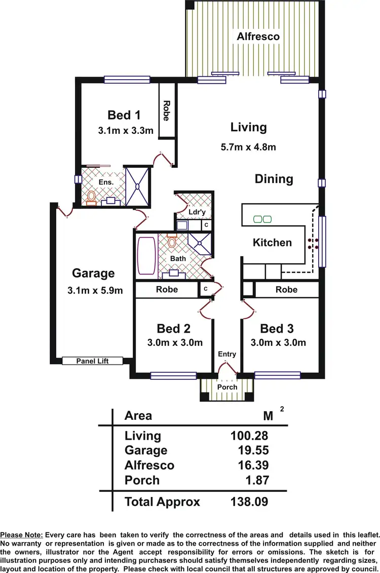 Floorplan of Homely house listing, 7A Liza Road, Happy Valley SA 5159