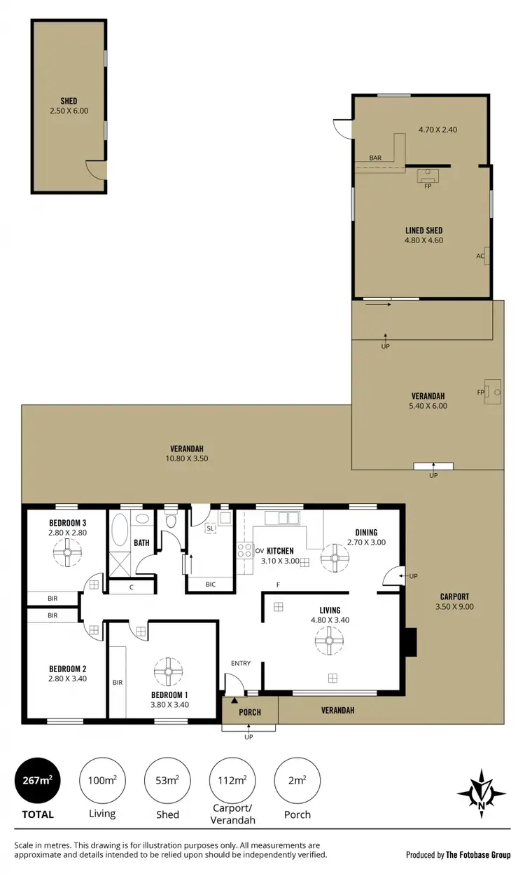Floorplan of Homely house listing, 16 Bertrand Street, Morphett Vale SA 5162