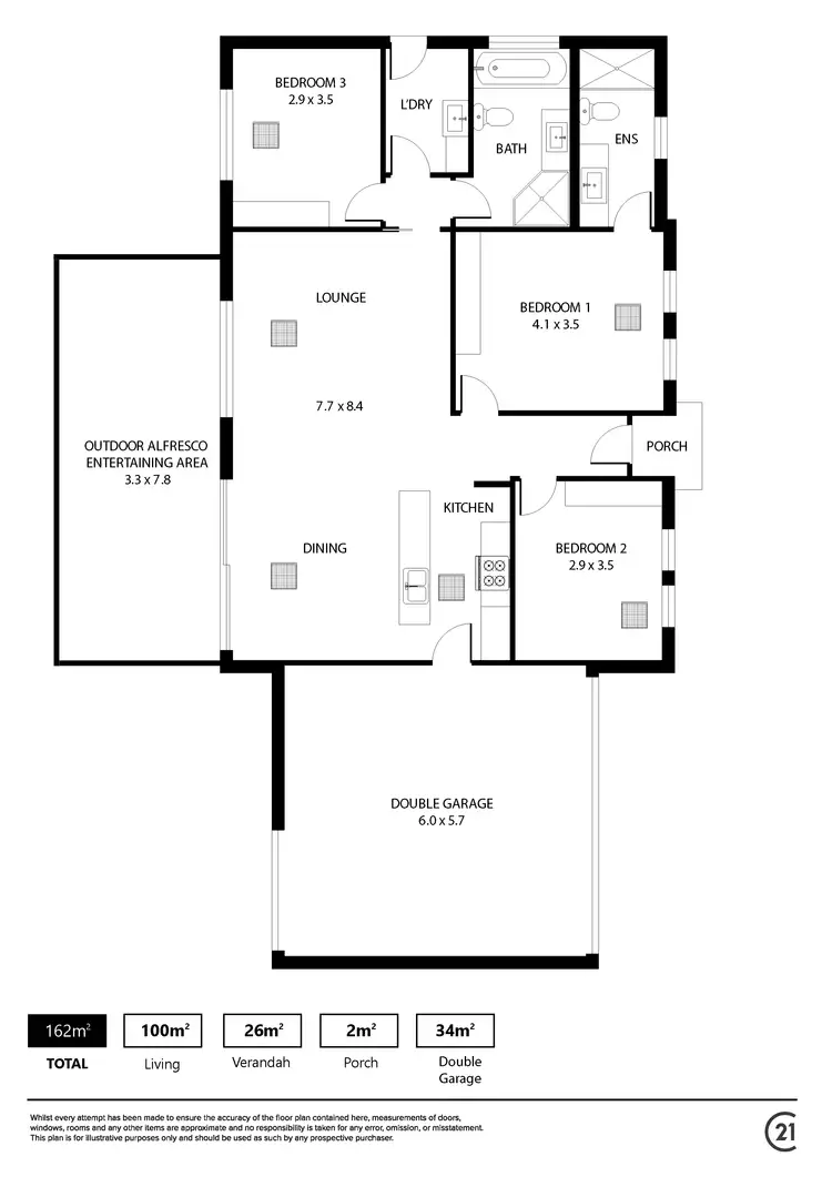 Floorplan of Homely house listing, 13 Berliet Street, Croydon Park SA 5008