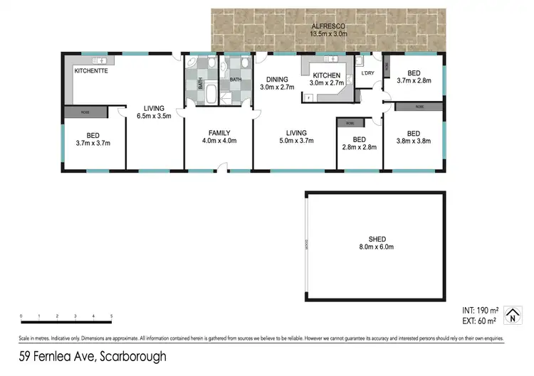 Floorplan of Homely house listing, 59 Fernlea Avenue, Scarborough QLD 4020