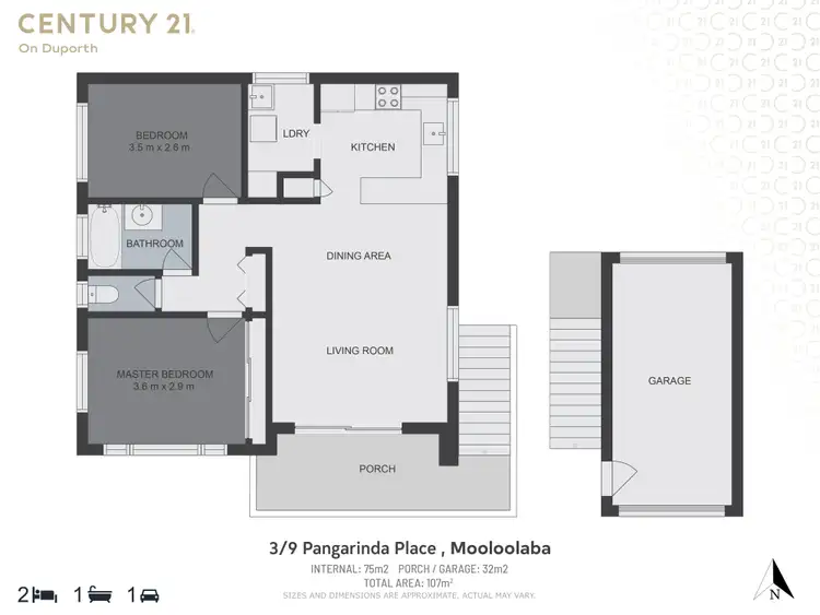 Floorplan of Homely unit listing, 3/9 Pangarinda Place, Mooloolaba QLD 4557