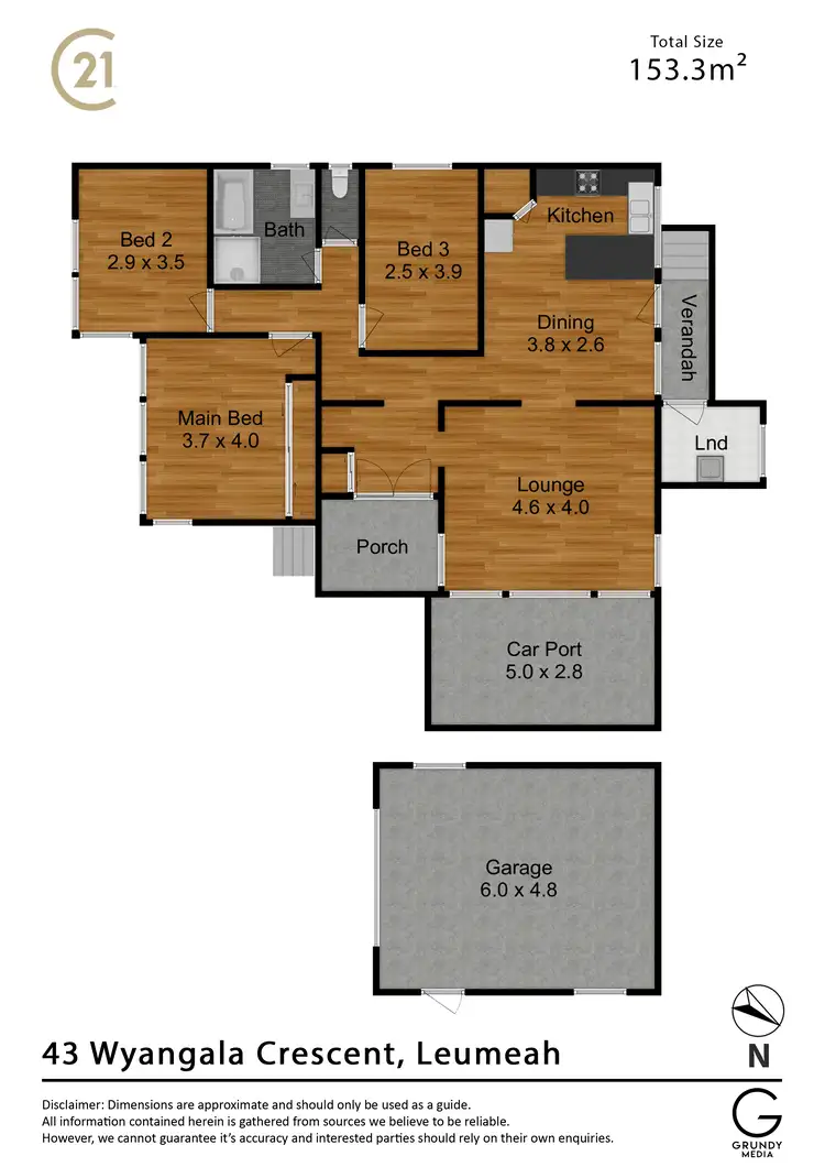 Floorplan of Homely house listing, 43 Wyangala Crescent, Leumeah NSW 2560