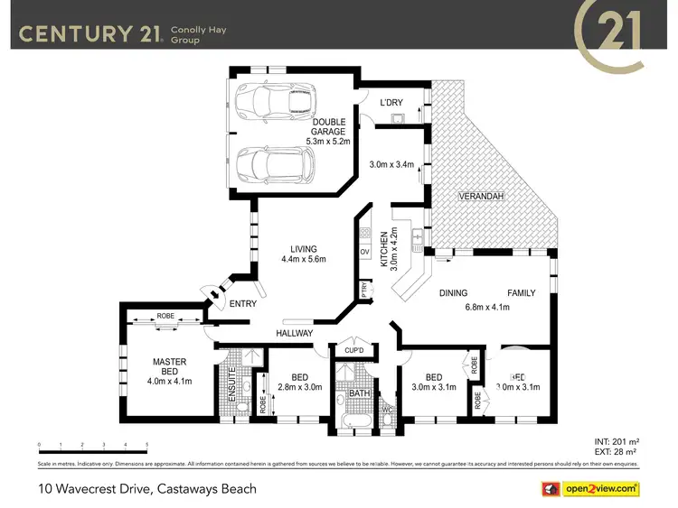 Floorplan of Homely house listing, 10 Wavecrest Drive, Castaways Beach QLD 4567