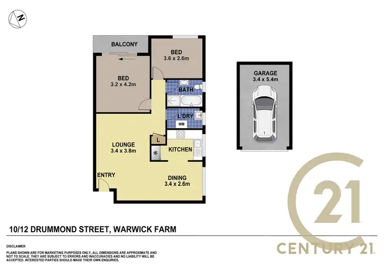 Floorplan of Homely unit listing, 10/12 Drummond Street, Warwick Farm NSW 2170