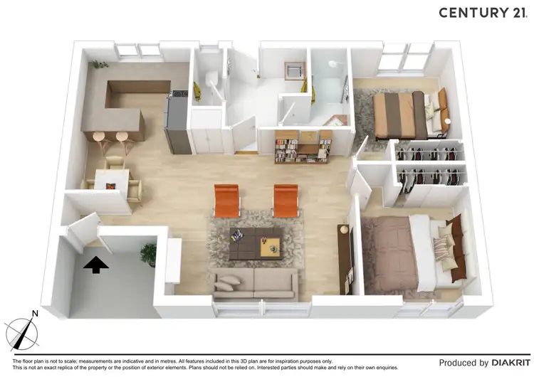 Floorplan of Homely unit listing, 8/40 Regent Street, Moama NSW 2731