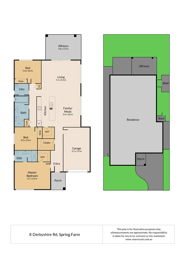 Floorplan of Homely house listing, 8 Derbyshire Road, Spring Farm NSW 2570