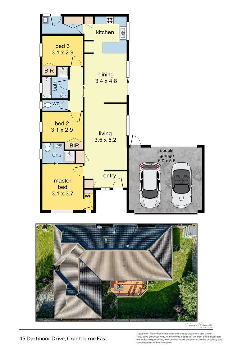 Floorplan of Homely house listing, 45 Dartmoor Drive, Cranbourne East VIC 3977