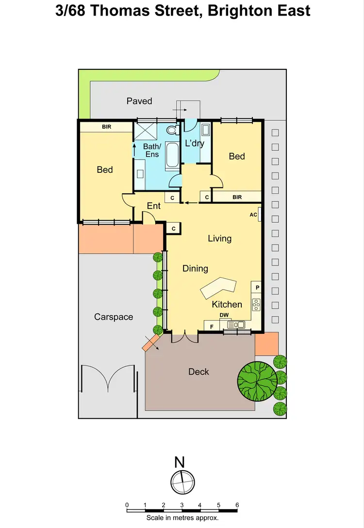 Floorplan of Homely unit listing, 3/68 Thomas Street, Brighton East VIC 3187