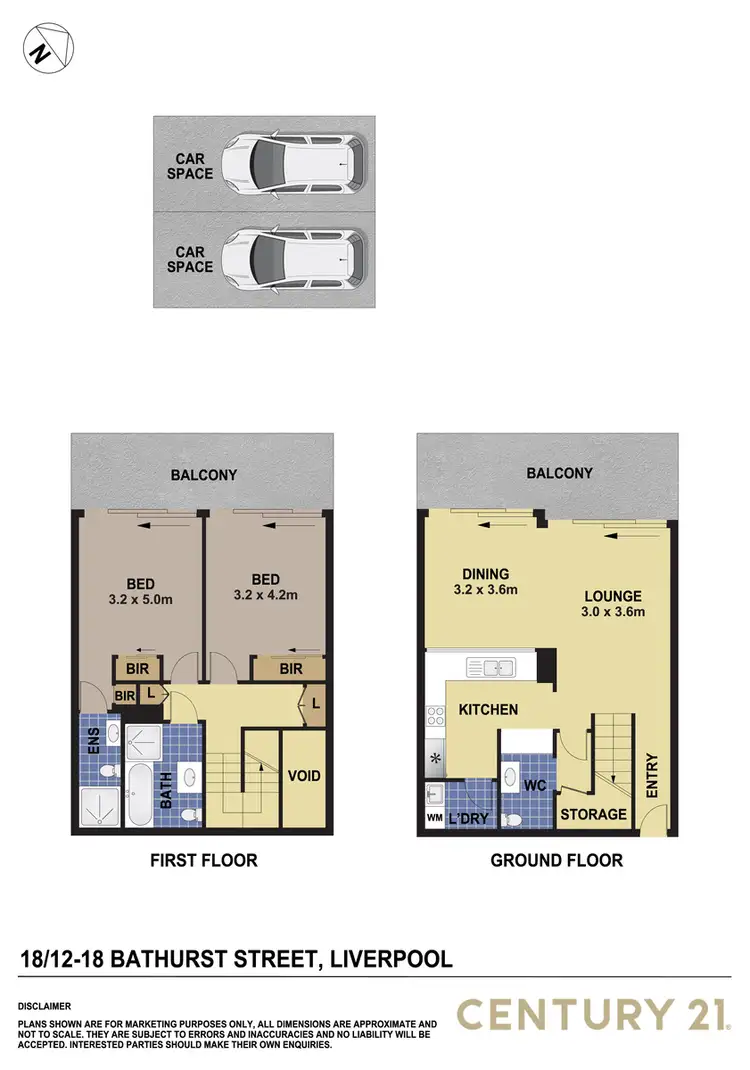 Floorplan of Homely apartment listing, 18/12-18 Bathurst Street, Liverpool NSW 2170