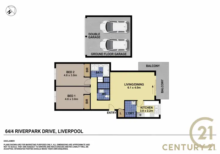 Floorplan of Homely unit listing, 64/4 Riverpark Drive, Liverpool NSW 2170
