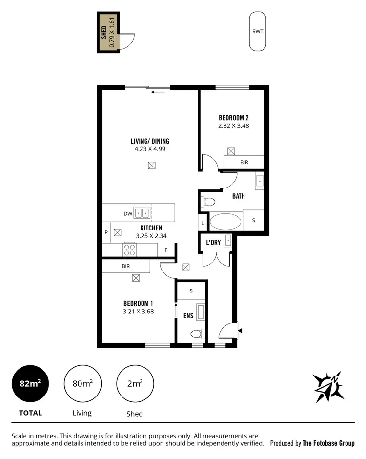 Floorplan of Homely unit listing, 3/761 Port Road, Woodville SA 5011