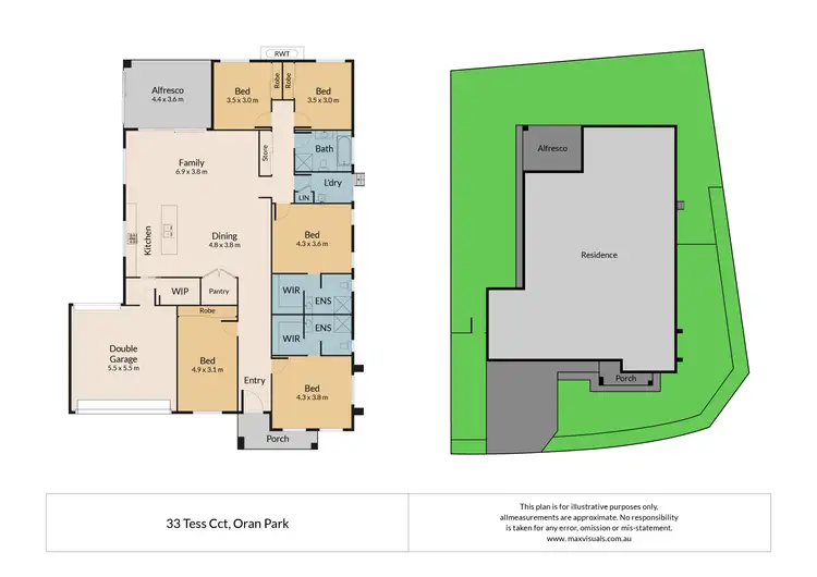 Floorplan of Homely house listing, 33 Tess Circuit, Oran Park NSW 2570
