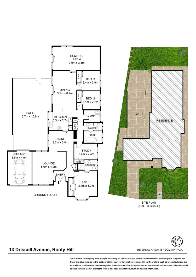 Floorplan of Homely house listing, 13 Driscoll Avenue, Rooty Hill NSW 2766