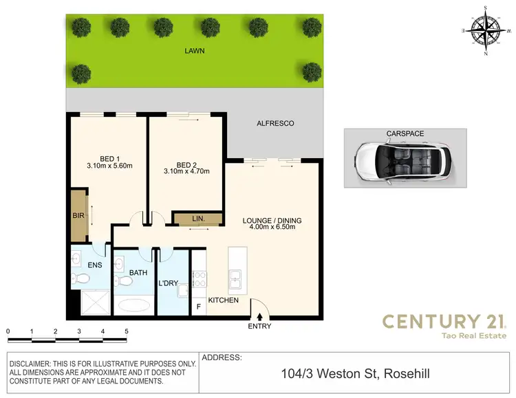 Floorplan of Homely apartment listing, 104/1-5 Weston Street, Rosehill NSW 2142