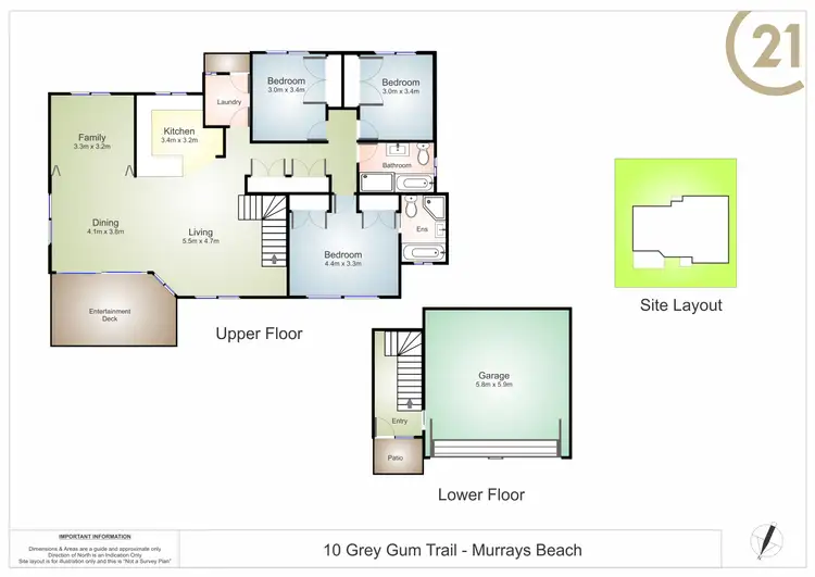 Floorplan of Homely house listing, 10 Grey Gum Trail, Murrays Beach NSW 2281