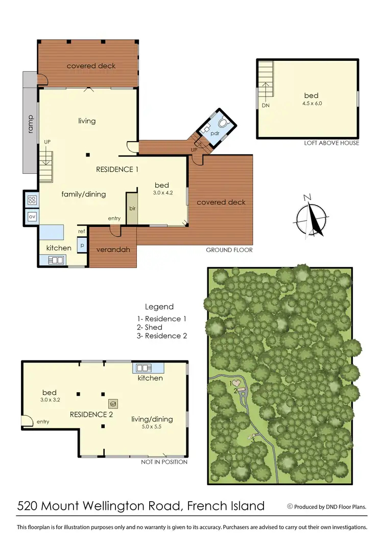 Floorplan of Homely rural property listing, 520 Mount Wellington Road, French Island VIC 3921