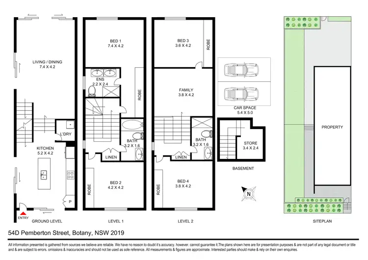 Floorplan of Homely house listing, 54D Pemberton Street, Botany NSW 2019