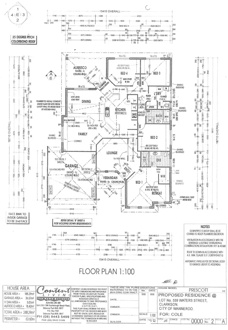 Floorplan of Homely house listing, 6 Waters Street, Clarkson WA 6030