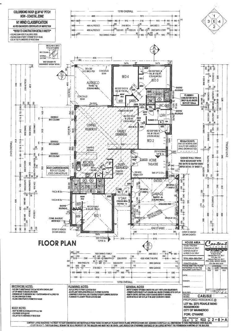 Floorplan of Homely house listing, 88 Feakle Bend, Ridgewood WA 6030