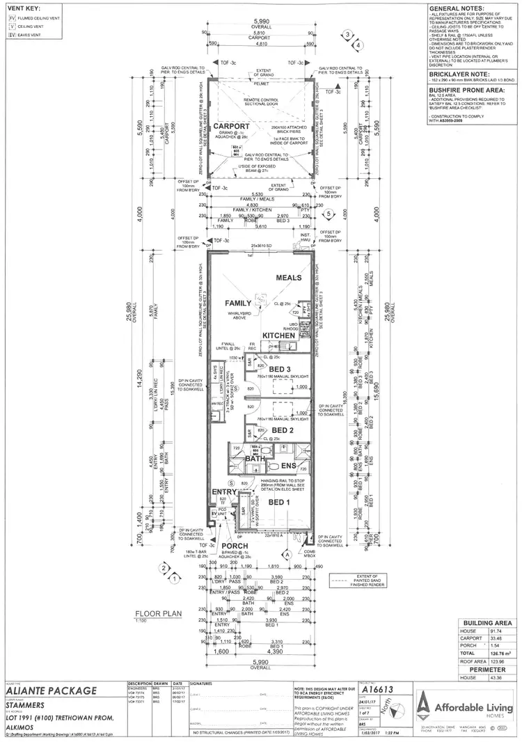 Floorplan of Homely house listing, 100 Trethowan Promenade, Alkimos WA 6038