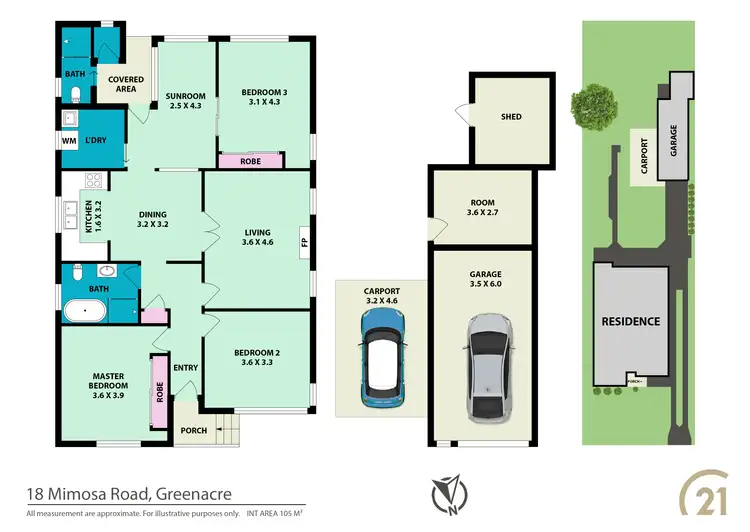 Floorplan of Homely house listing, 18 Mimosa Road, Greenacre NSW 2190