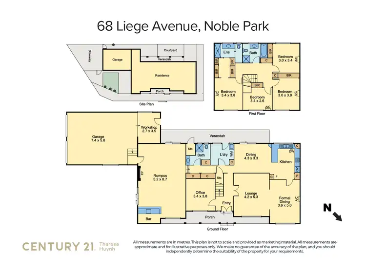 Floorplan of Homely house listing, 68 Liege Avenue, Noble Park VIC 3174