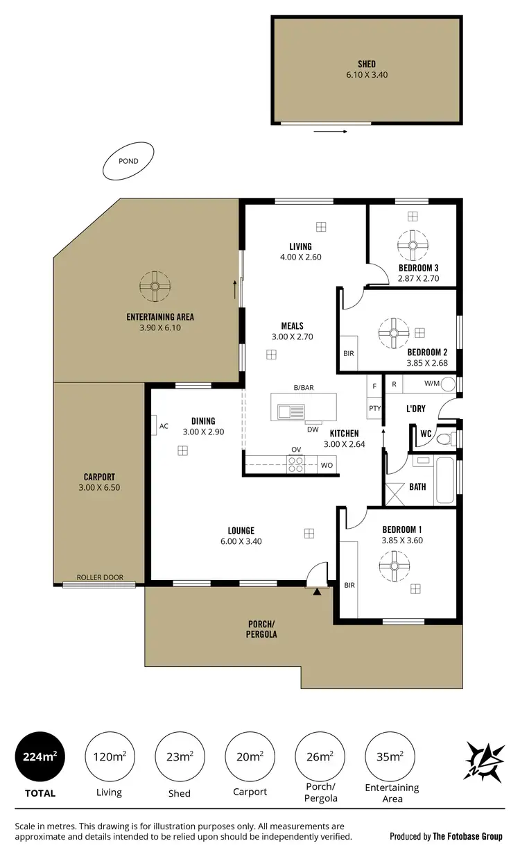 Floorplan of Homely house listing, 22 Sherebrooke Boulevard, Woodcroft SA 5162