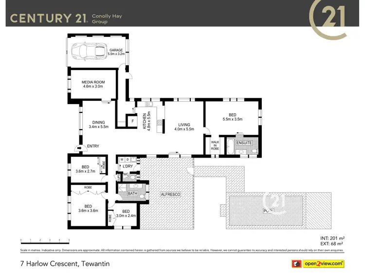 Floorplan of Homely house listing, 7 Harlow Crescent, Tewantin QLD 4565