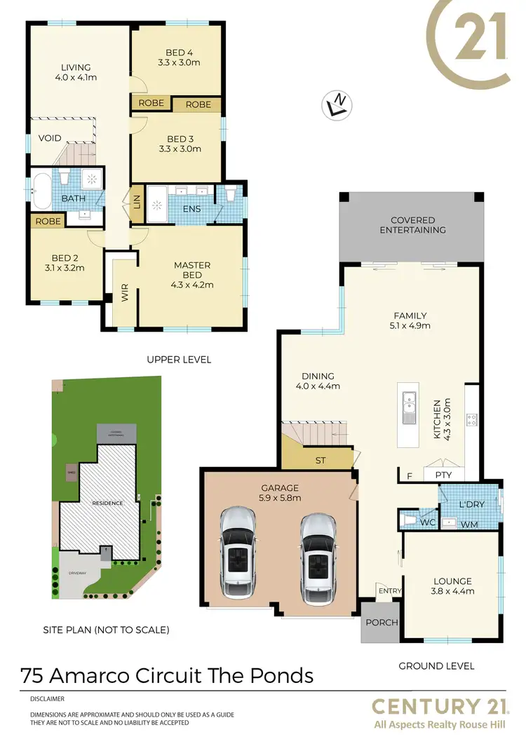 Floorplan of Homely house listing, 75 Amarco Circuit, The Ponds NSW 2769