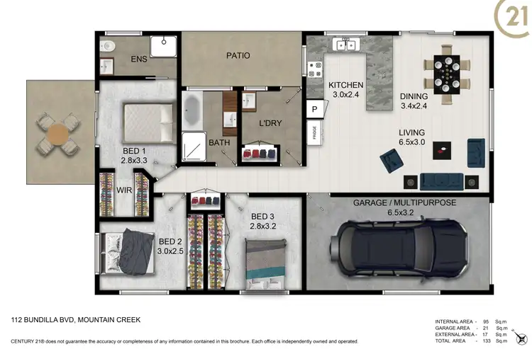 Floorplan of Homely house listing, 112 Bundilla Boulevard, Mountain Creek QLD 4557