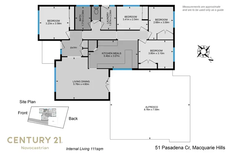 Floorplan of Homely house listing, 51 Pasadena Crescent, Macquarie Hills NSW 2285