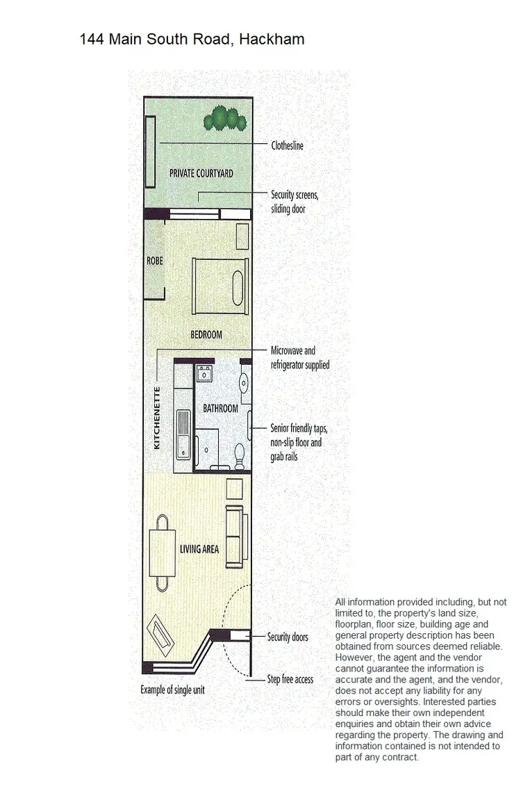 Floorplan of Homely retirement listing, Unit 56/144 Main South Road, Hackham SA 5163