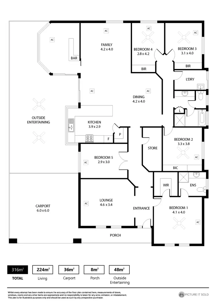 Floorplan of Homely house listing, 12 Yattarna Crescent, Nuriootpa SA 5355
